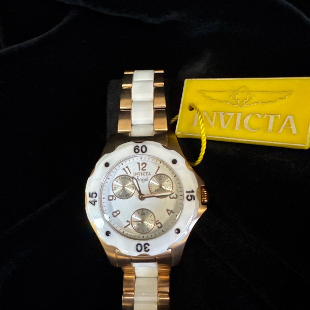 Invicta Women's Watch with Gold and White Accents